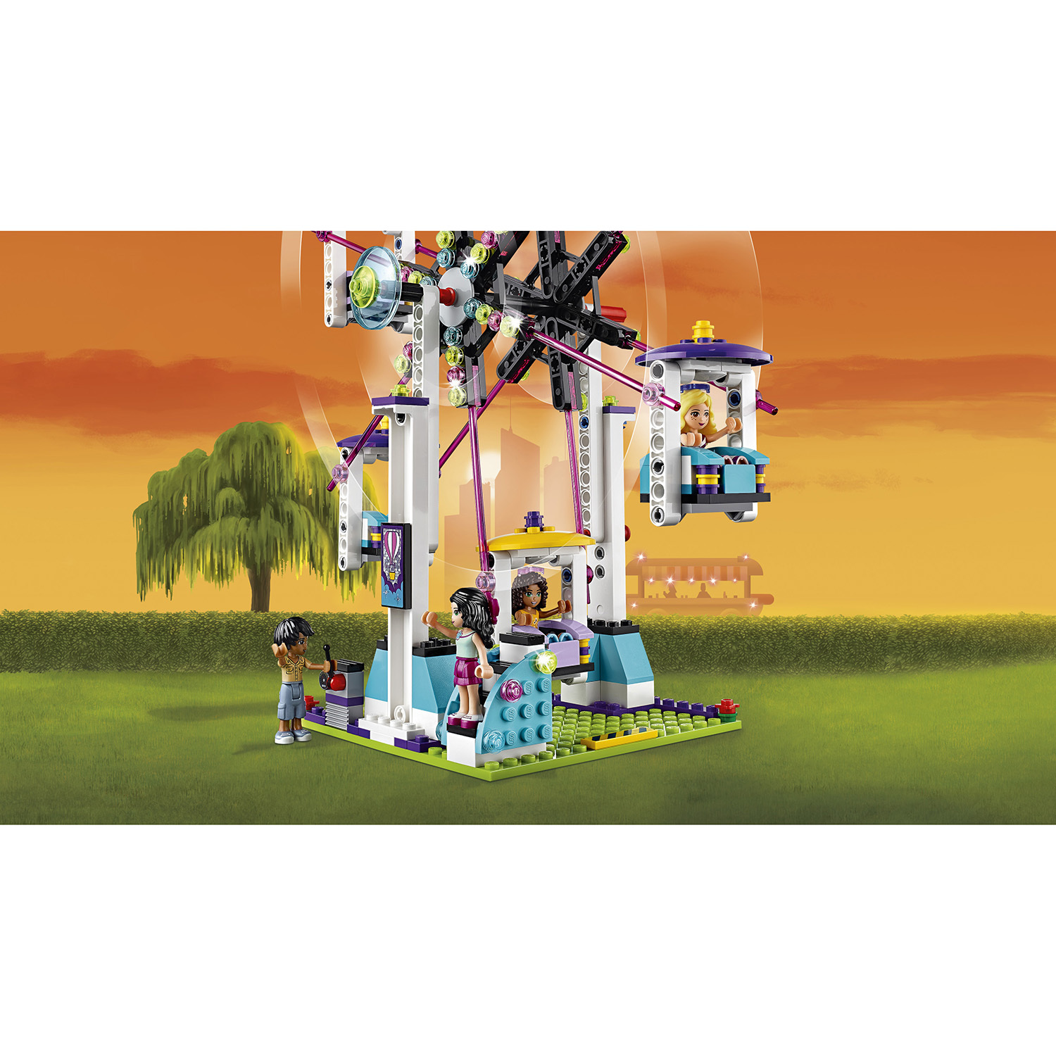 Конструктор LEGO Friends Американские горки блочный - фото 8