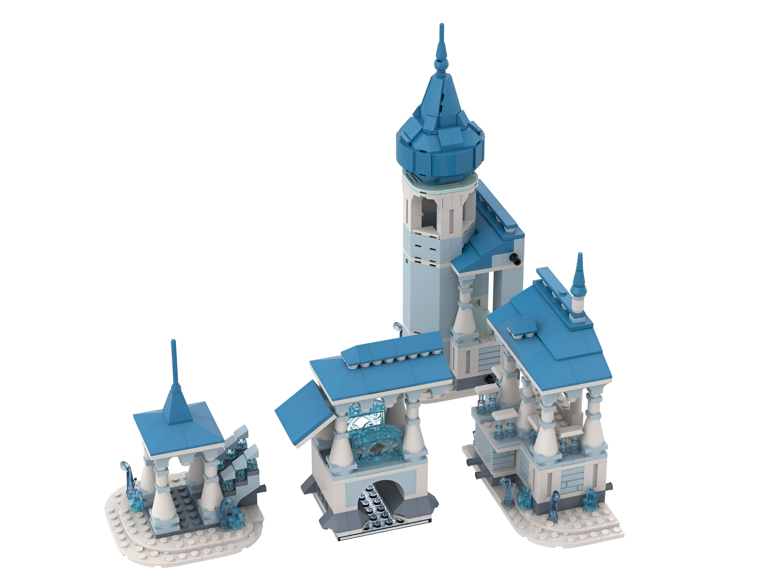 Конструктор brick labs Терем Морозко из мини-блоков 2188 дет. - фото 8