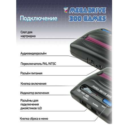 Игровая приставка Dendy Mega Drive 300 little