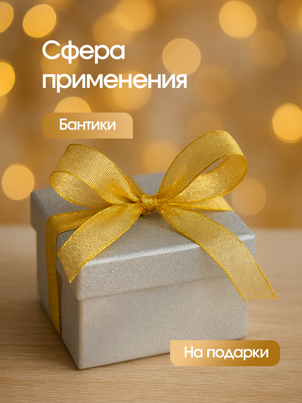 Набор парчовых лент AXLER для упаковки подарков - фото 7