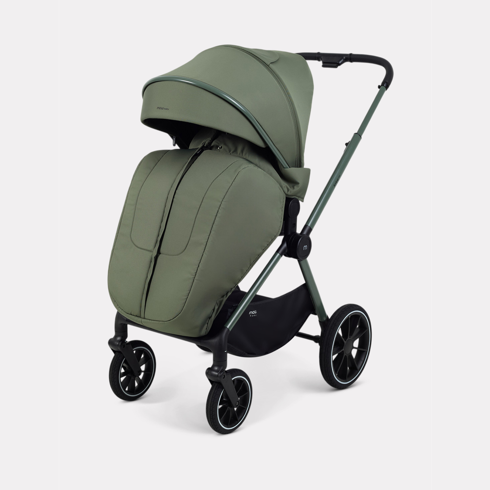 Коляска 3в1 MOWbaby Amber pro зеленый - фото 9