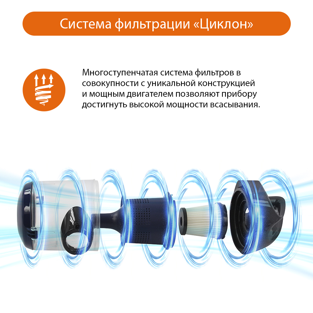 Пылесос ЦИКЛОН HOME ELEMENT HE-VC1809 - фото 3