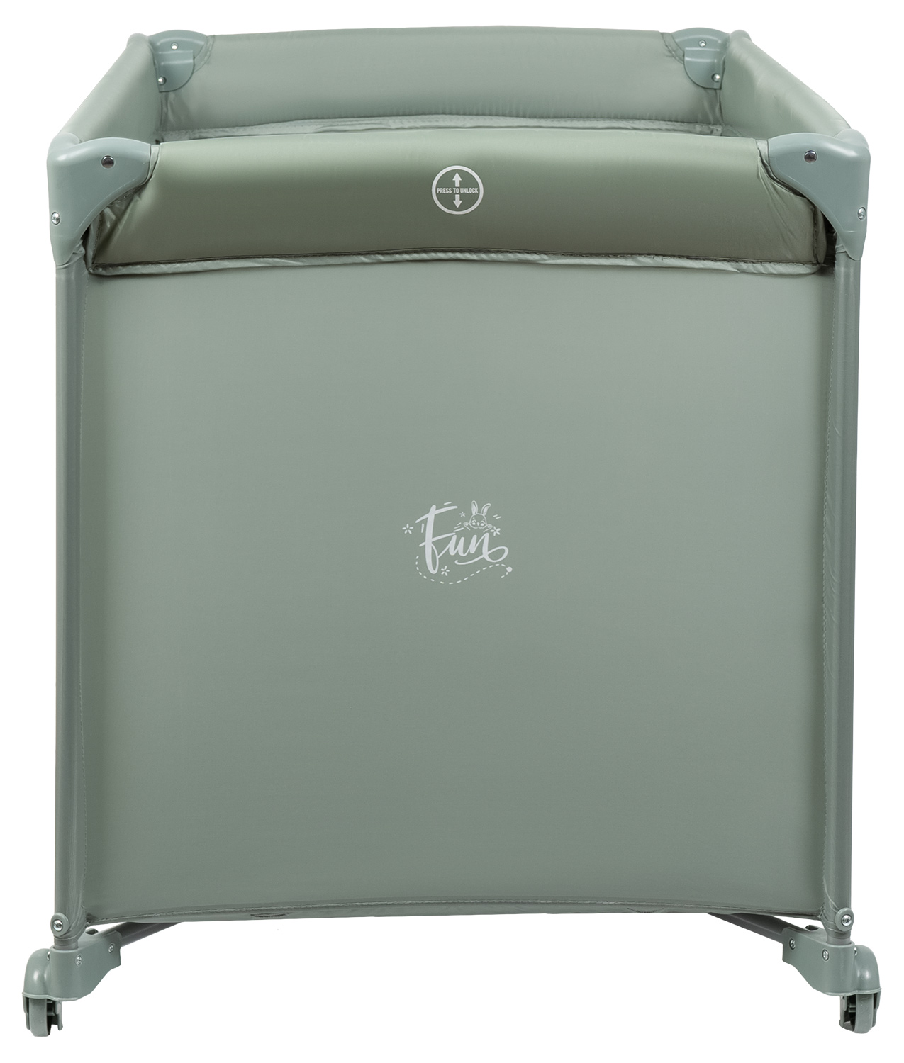 Манеж кровать Farfello Fun зеленый FN-2 - фото 9