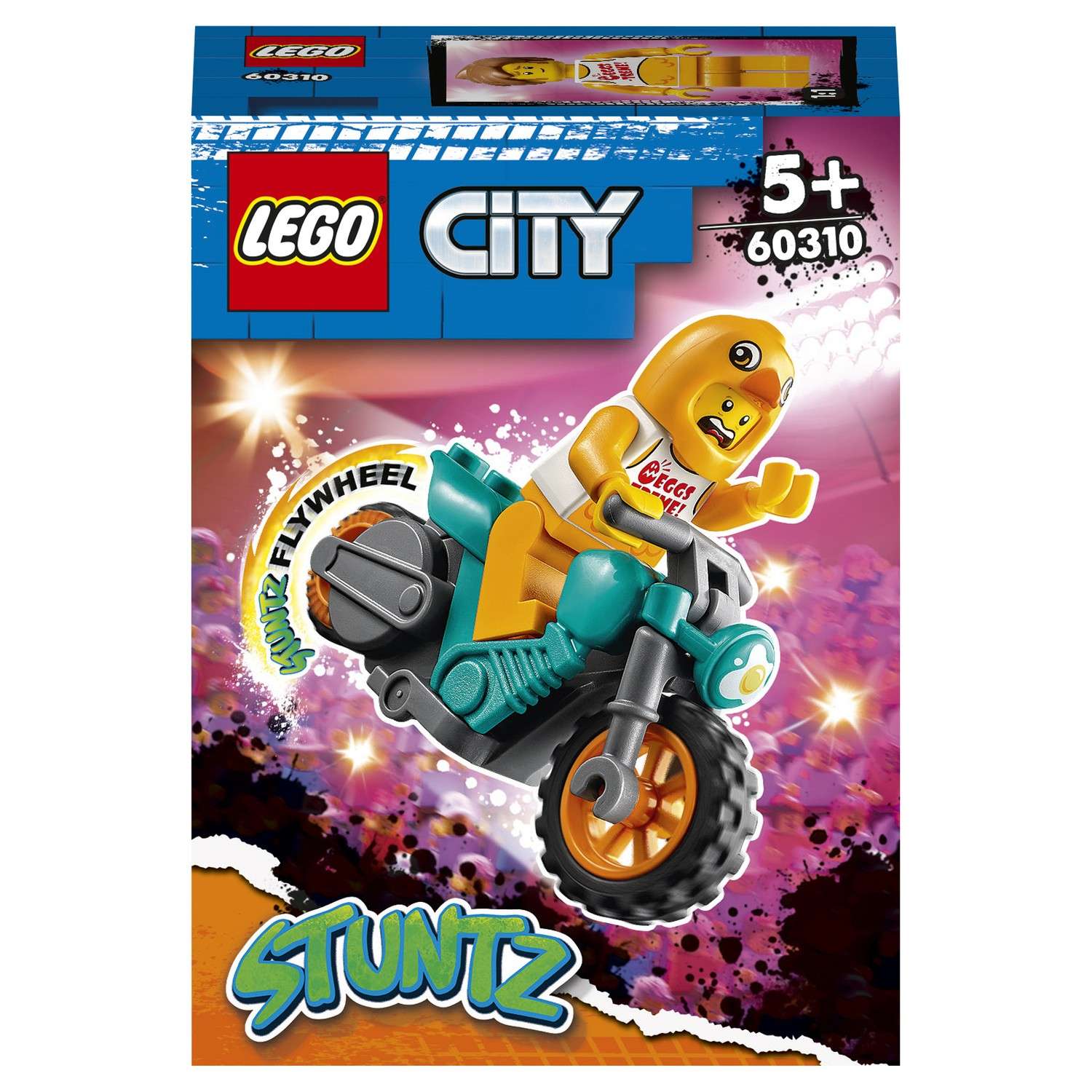 Конструктор LEGO City Chicken Stunt Bike блочный - фото 2