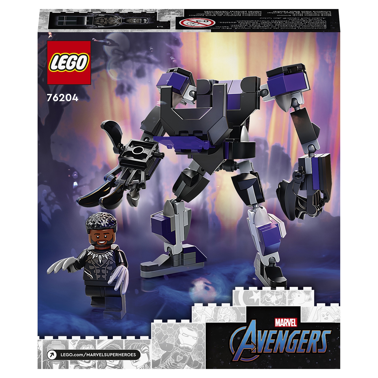 Конструктор LEGO Marvel Super Heroes Black Panther Mech Armor 124 дет. - фото 3