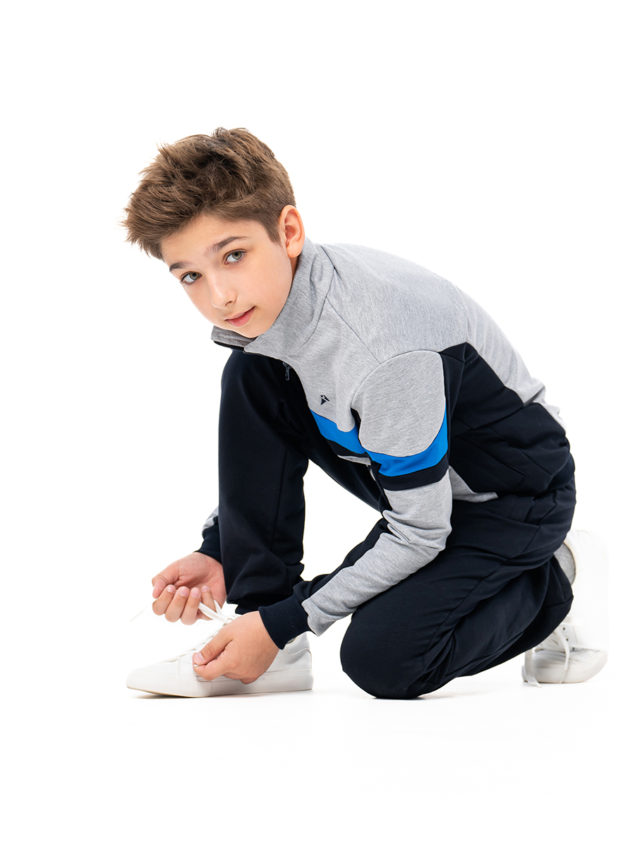 Спортивный костюм RODOS М-188/синий_светло-серый_голубой - фото 5