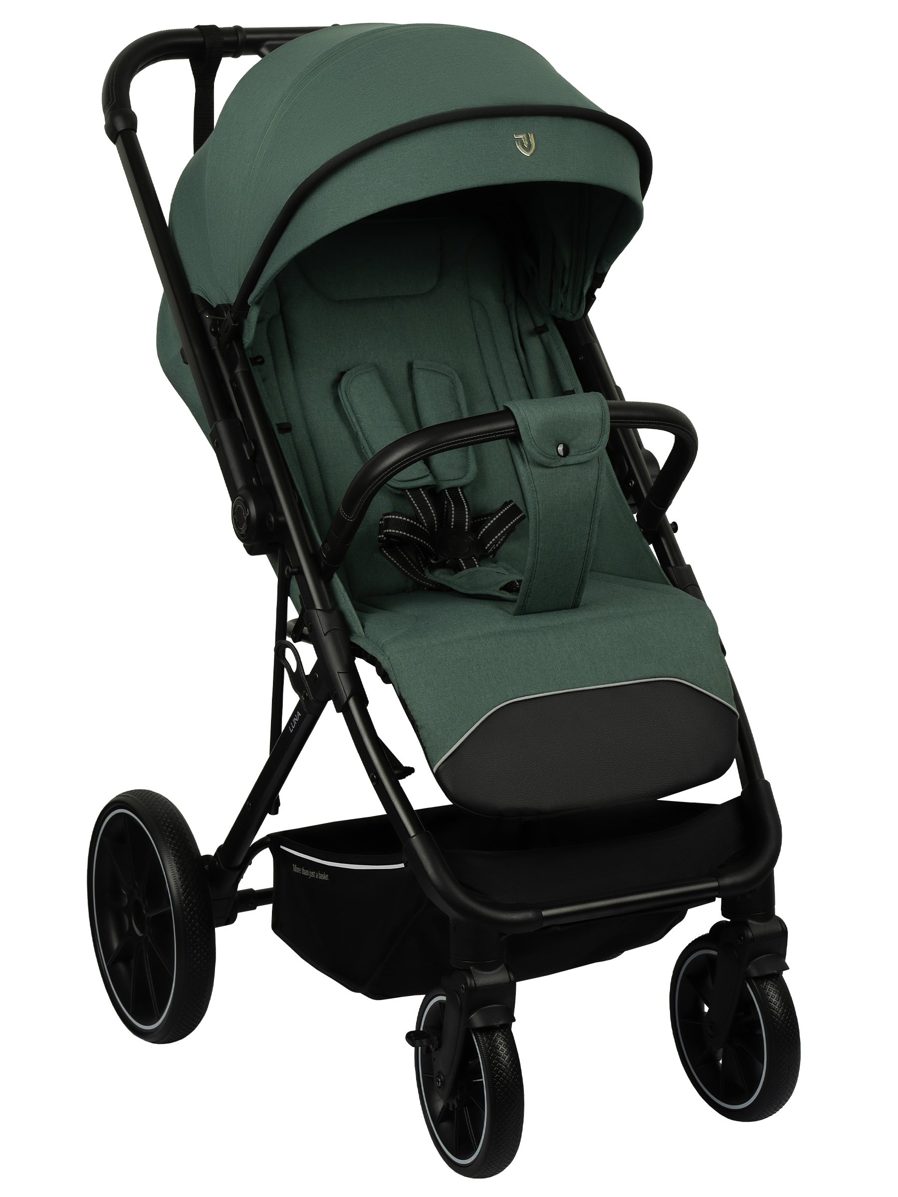 Коляска прогулочная JOVOLA LUNA зеленый-серый - фото 15