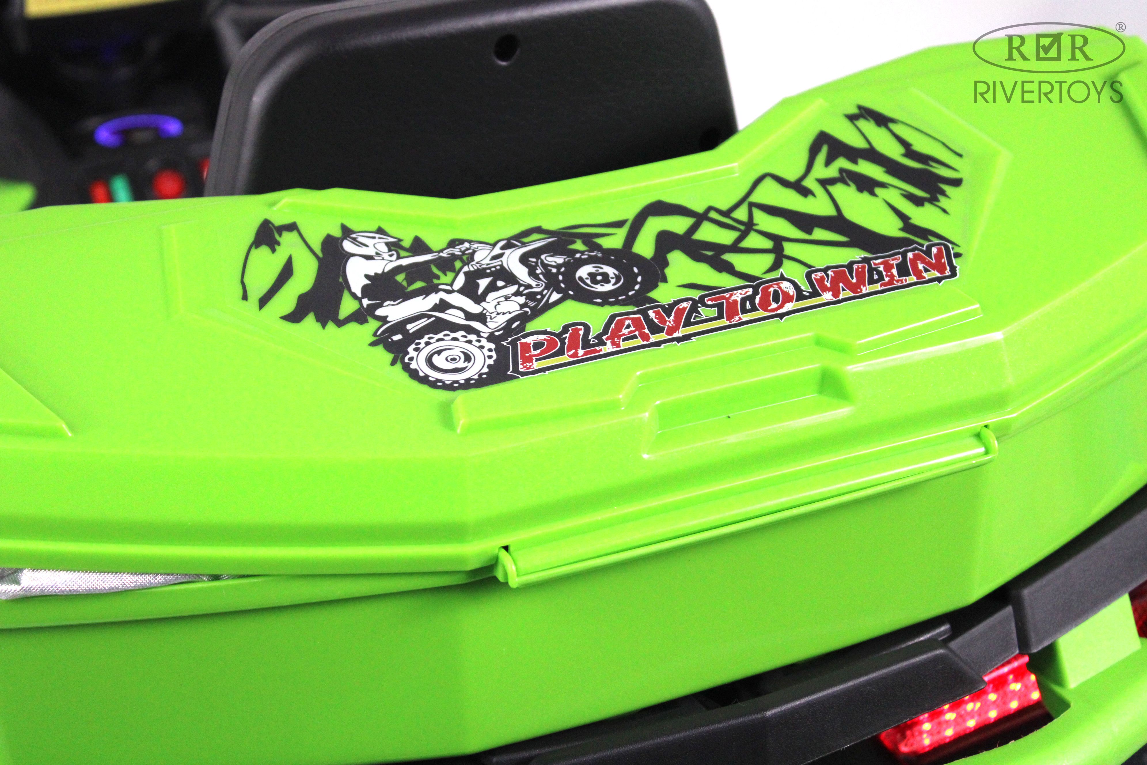 Электромобиль RIVERTOYS Z111ZZ-NEW-GREEN С пультом ДУ - фото 13