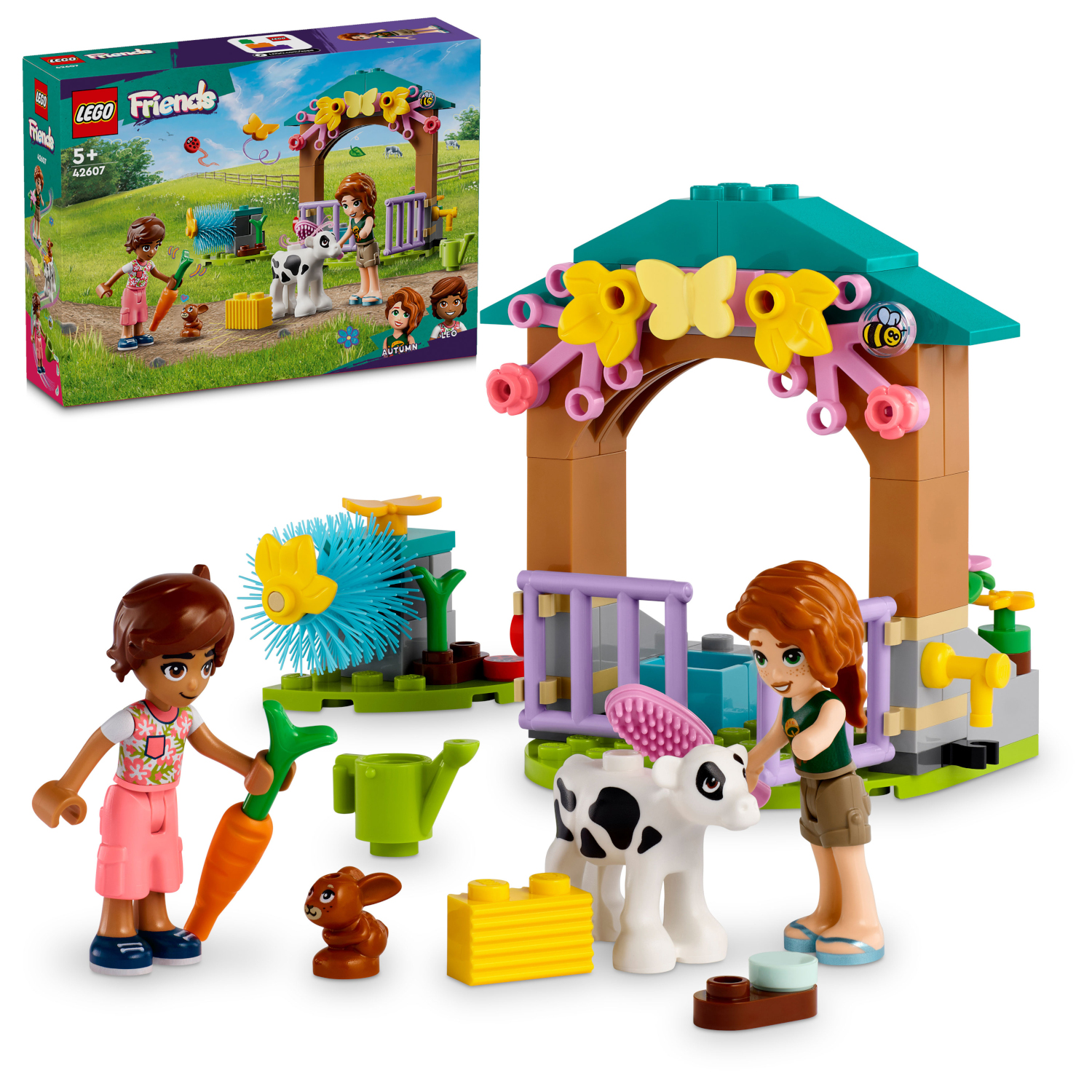 Конструктор LEGO Friends Осенний сарай для теленка блочный - фото 1