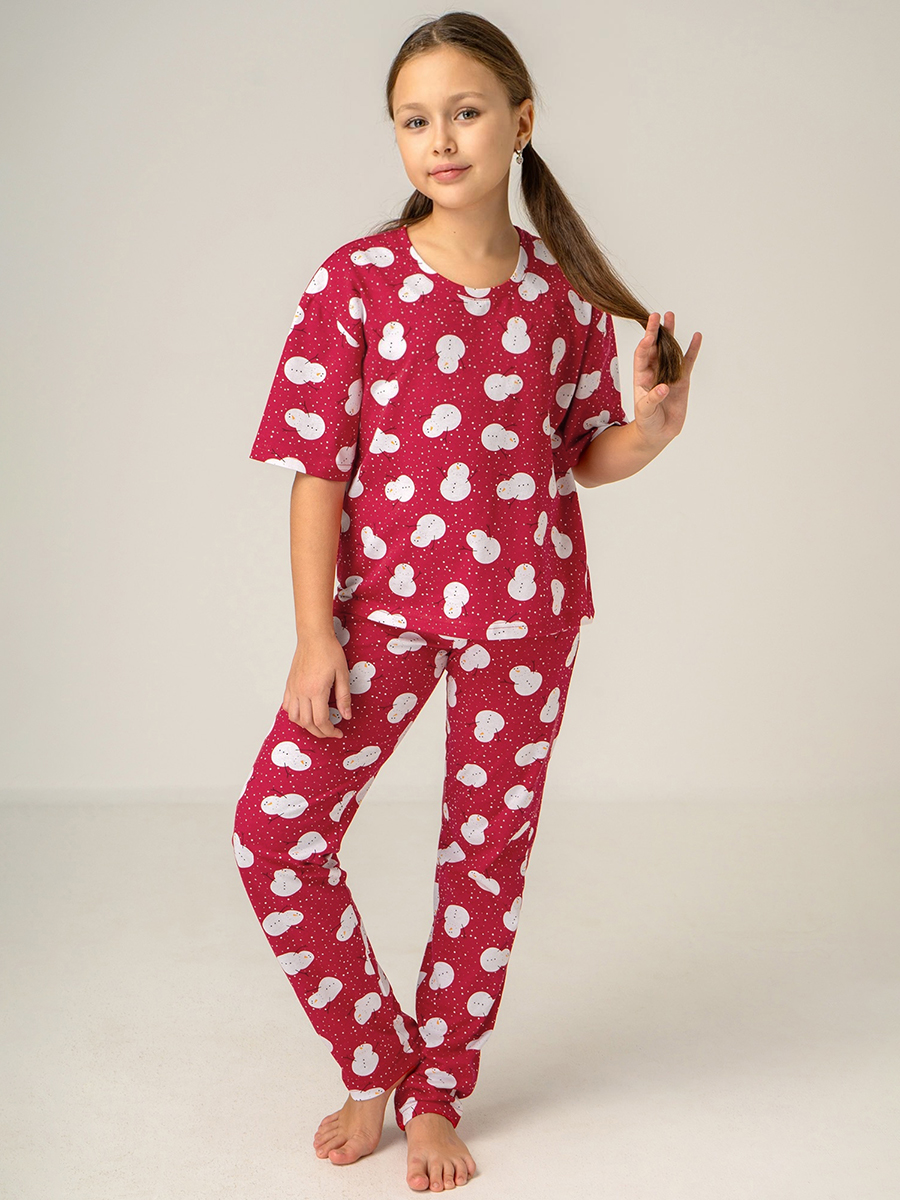 Пижама HappyFox HF6000DSPснеговики.на.красном - фото 9