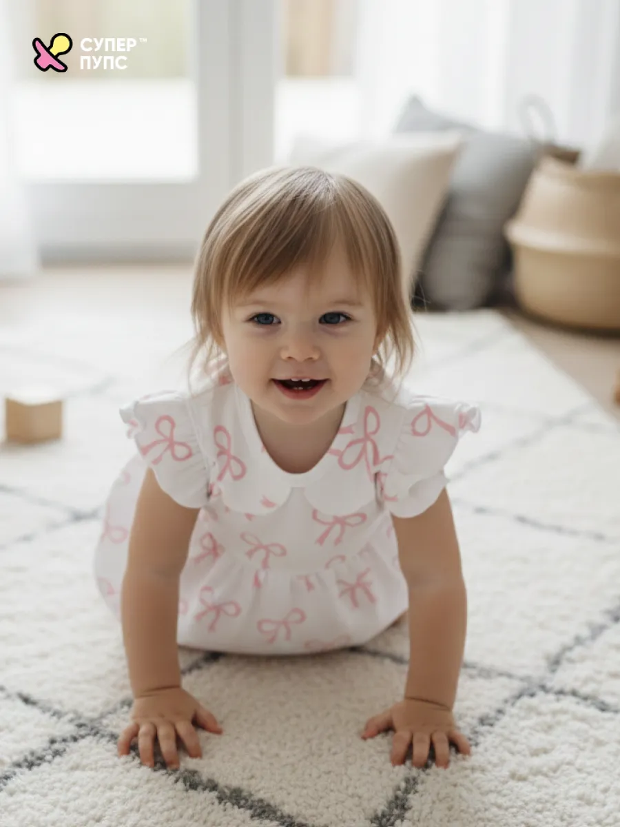 Боди-платье Супер Пупс бд/платье/2крыл/бантики - фото 14