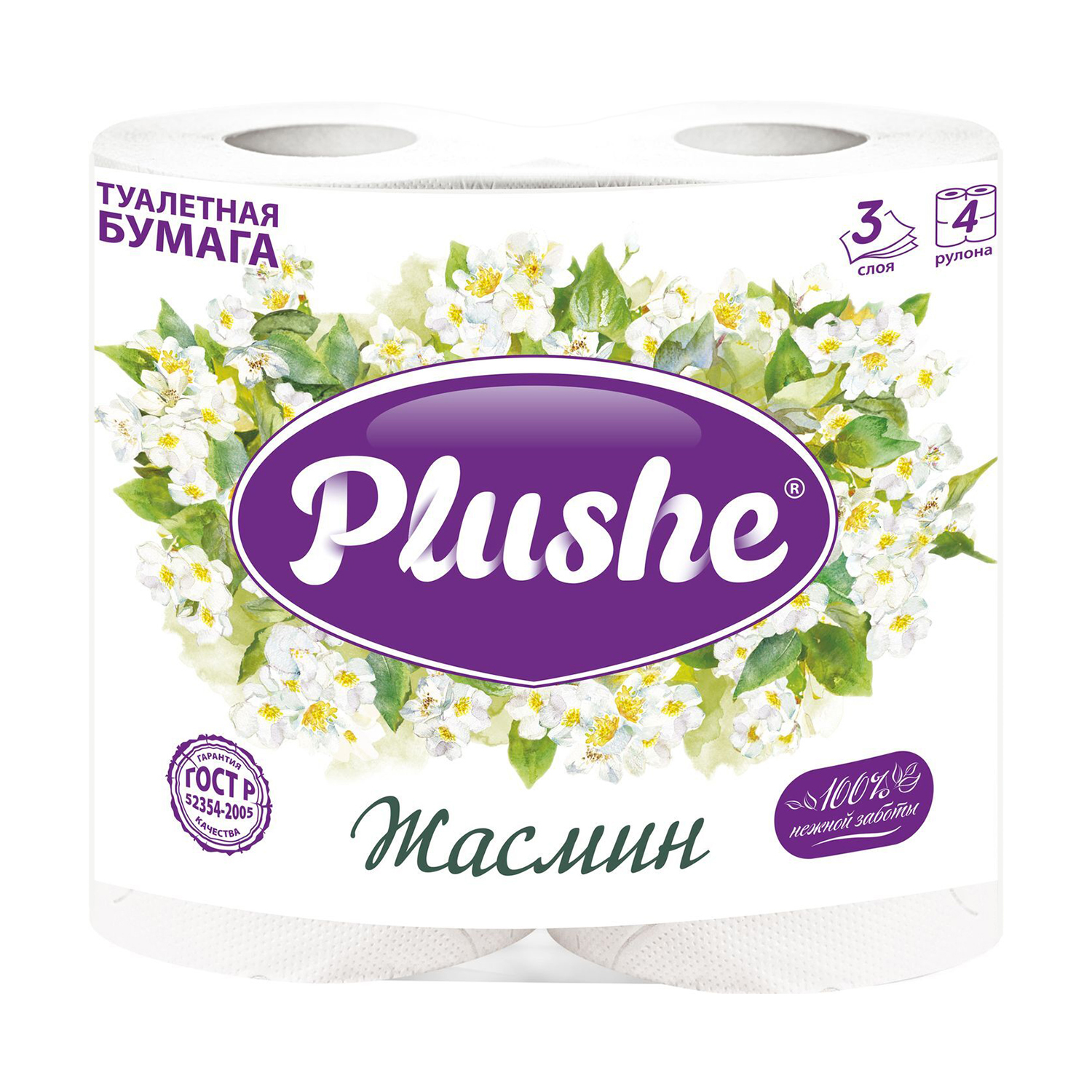 Туалетная бумага PLUSHE 4 шт. - фото 1