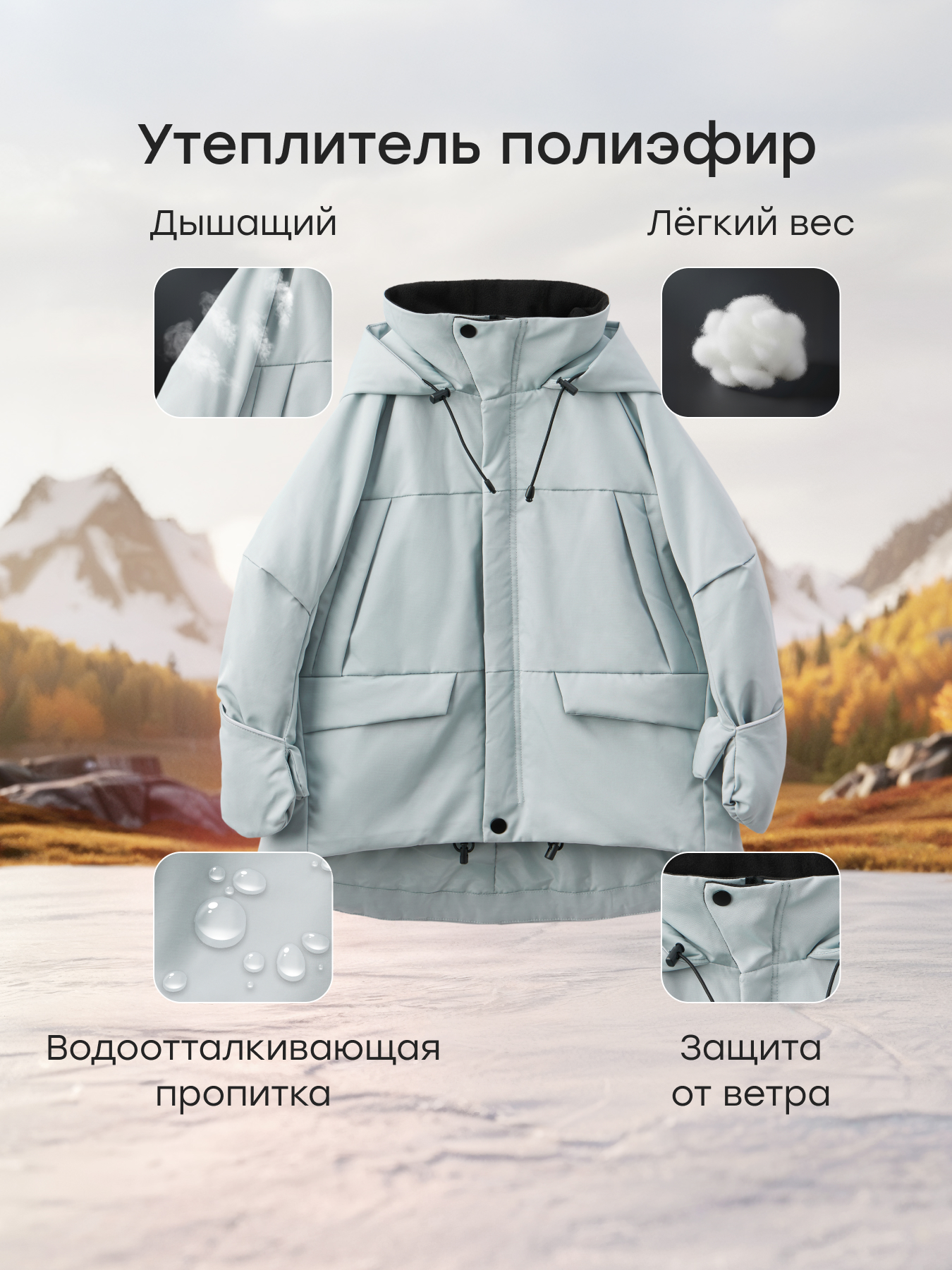 Куртка Happy Baby 89106-1_light-grey - фото 4