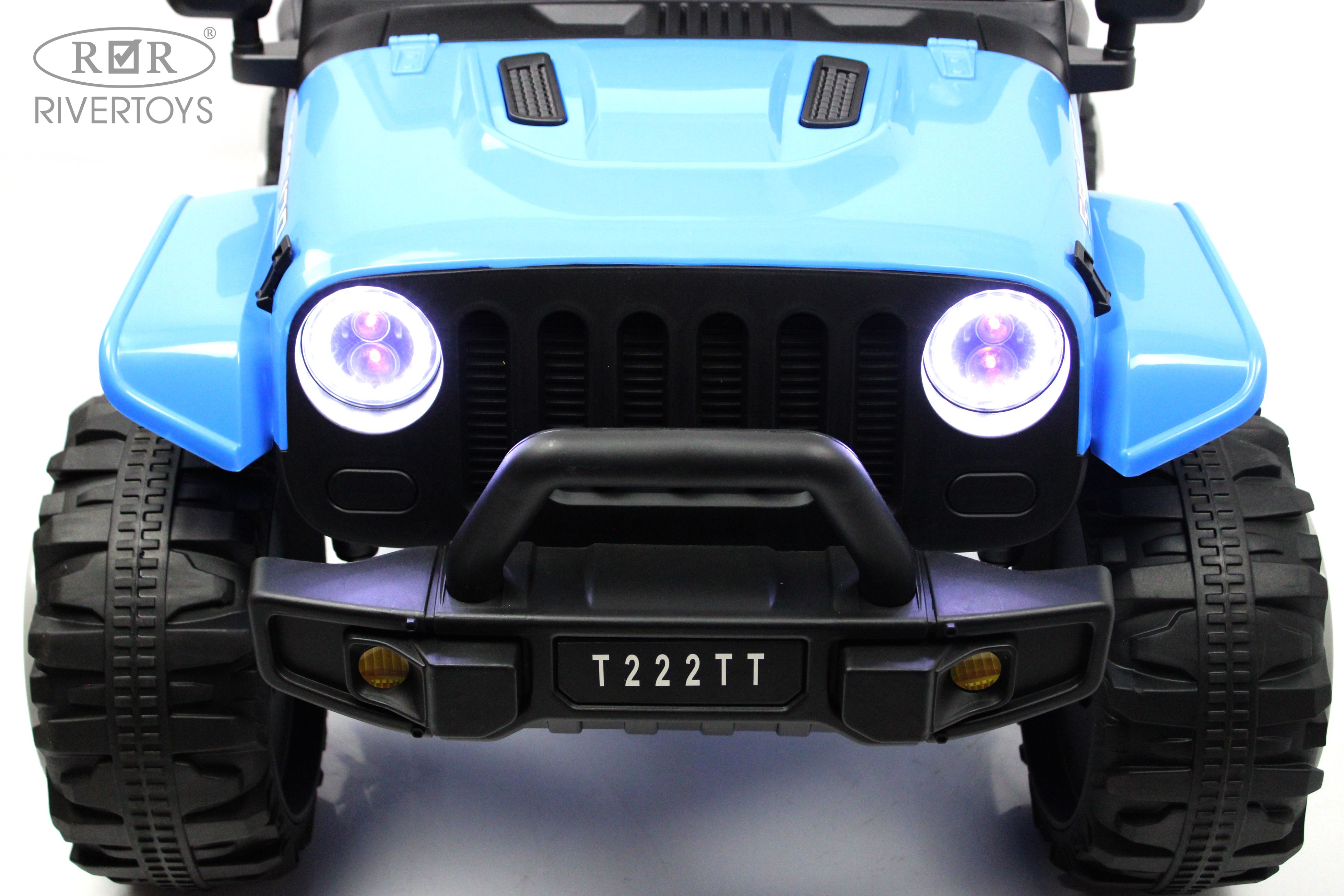 Электромобиль RIVERTOYS T222TT-4WD-BLUE С пультом ДУ - фото 28