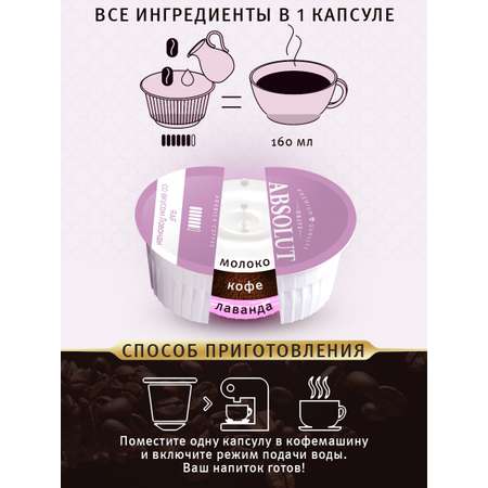Кофе в капсулах ABSOLUT DRIVE RAF Лаванда Dolce Gusto 12 шт
