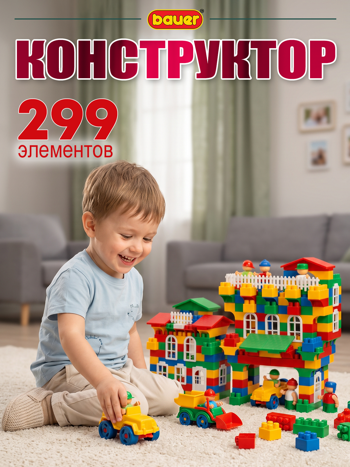 Конструктор BAUER Сlassic 299 дет. - фото 1