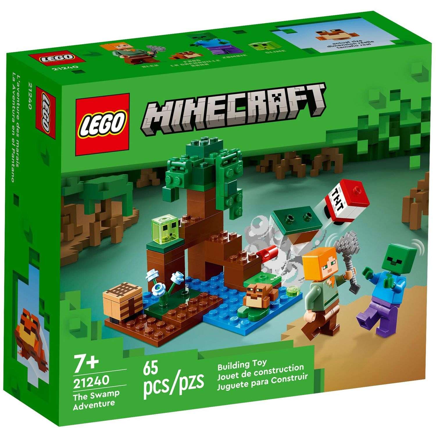 Конструктор LEGO Minecraft Болотное приключение 65 дет. - фото 1