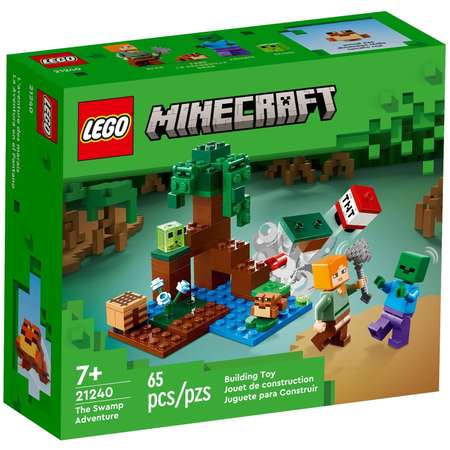 Конструктор LEGO Minecraft Болотное приключение блочный
