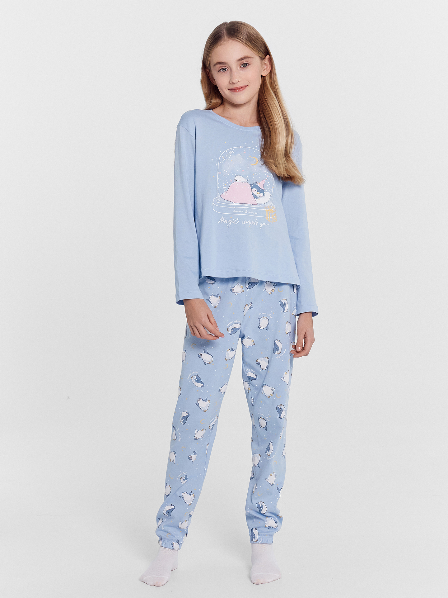 Пижама Mark Formelle (Марк Формэль) 567740/голубой +милые коники на голубом - фото 1