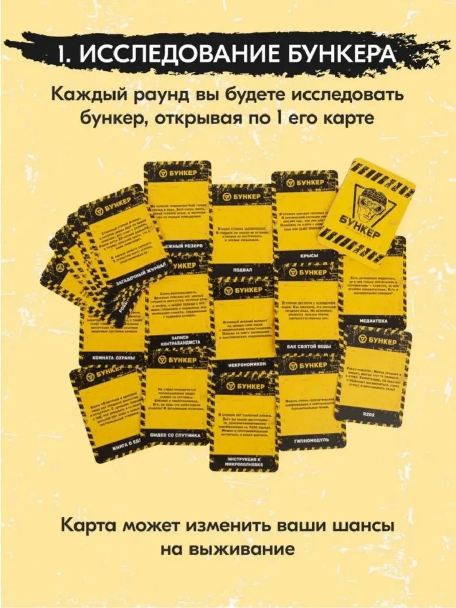 Настольная игра ТОТОША БУНКЕР-Б игра для компании 12+ - фото 12