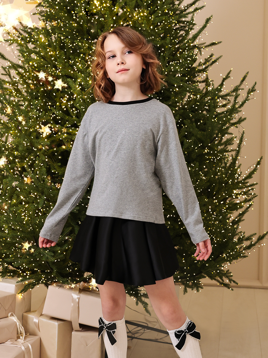 Лонгслив Соль и Перец SP0438KFсерый - фото 16