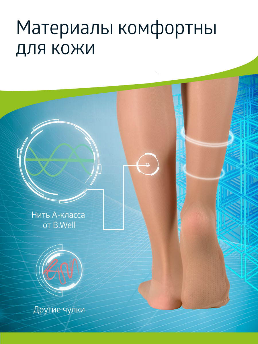 Чулки B.Well W-2122Natural - фото 6