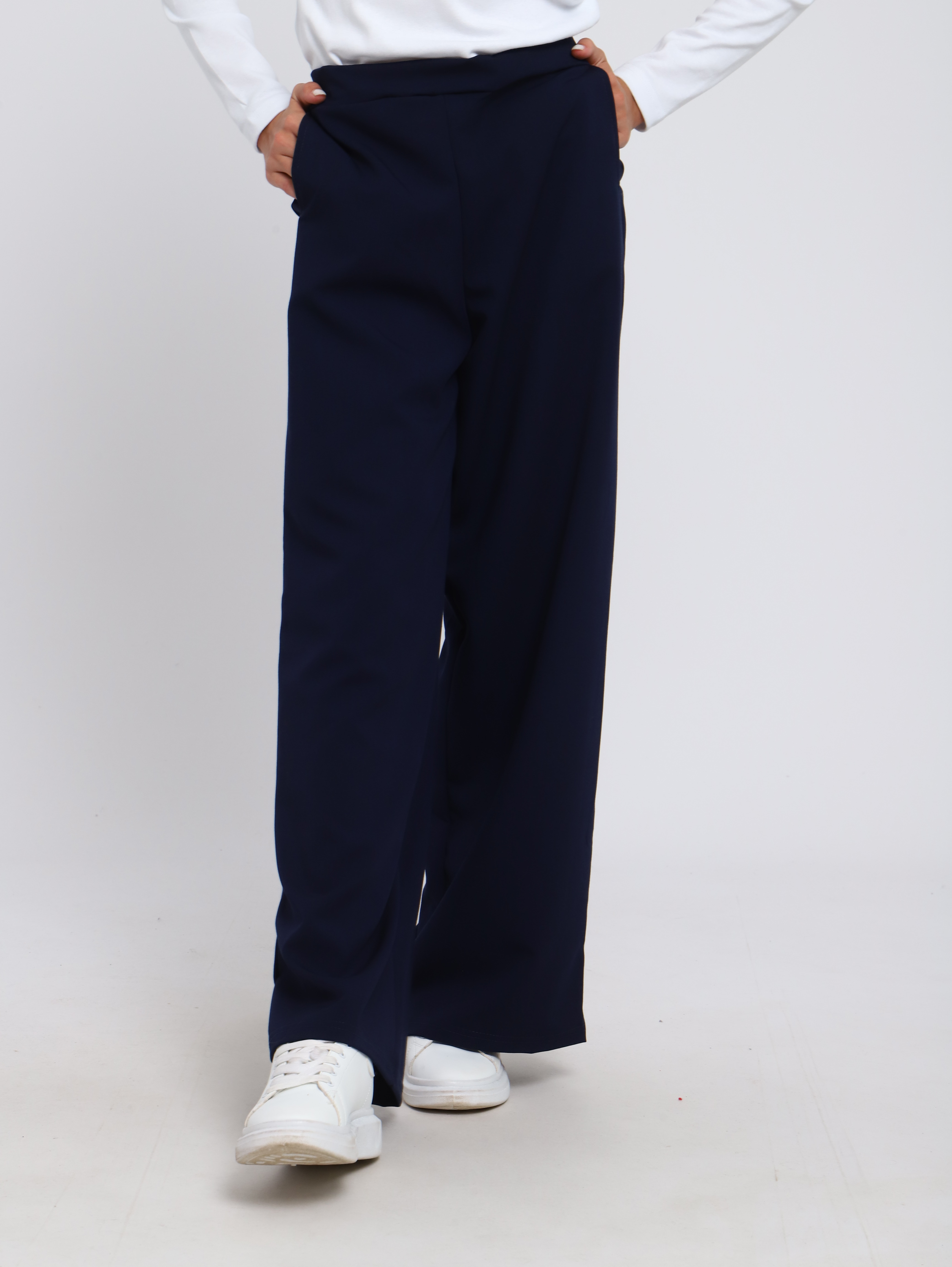 Брюки ЛАДОШКИ Брюки Алиса темно-синий - фото 9