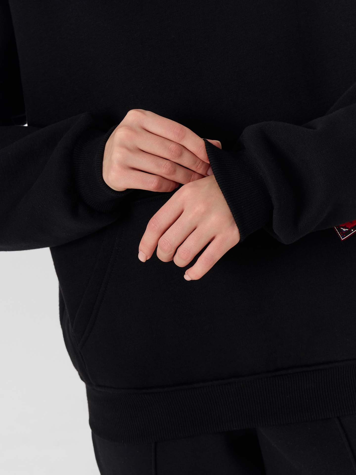 Худи Mark Formelle (Марк Формэль) 122524/черный +печать - фото 5