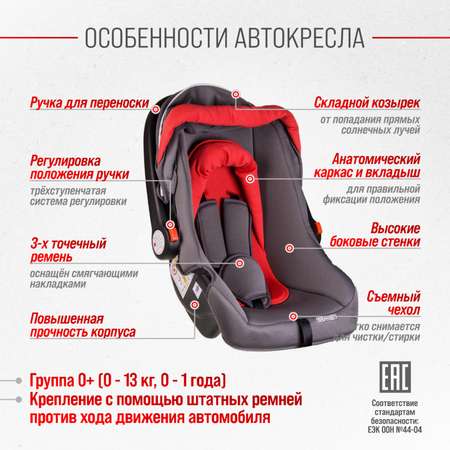 Автокресло SKYWAY Егоза 0 (0 -13 кг)