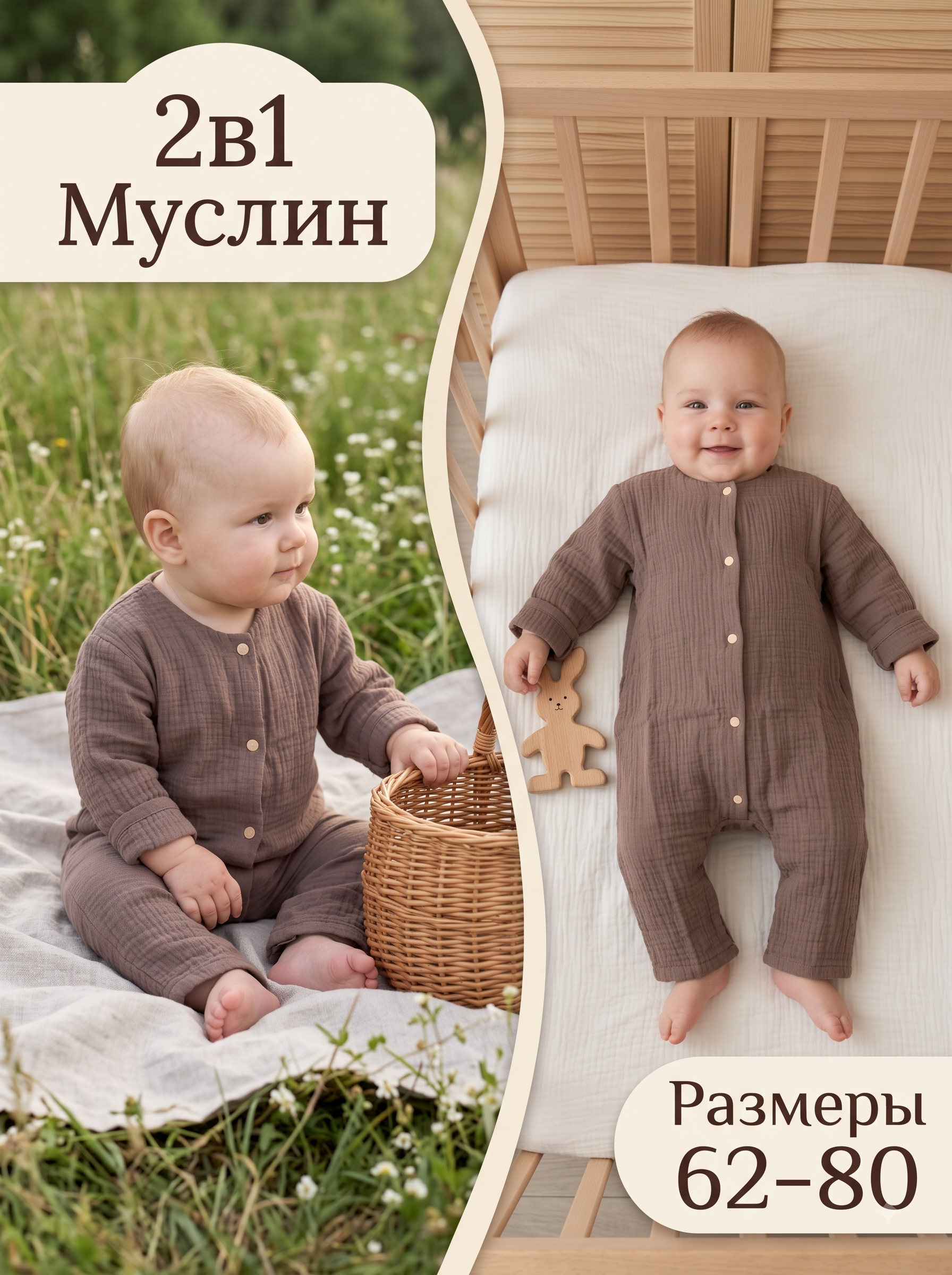 Комбинезон СОННЫЙ ГНОМИК 1003/4 - фото 2