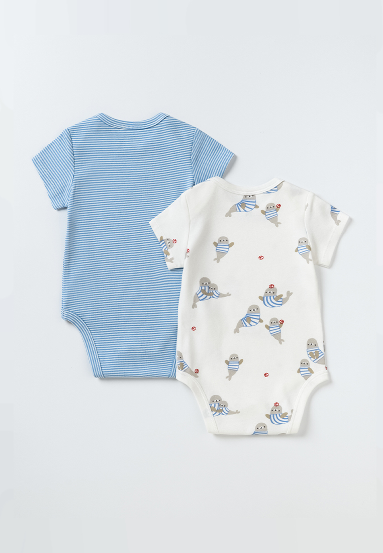 Боди 2 шт artie S25B19BK2-1485M/Белый-синий - фото 2