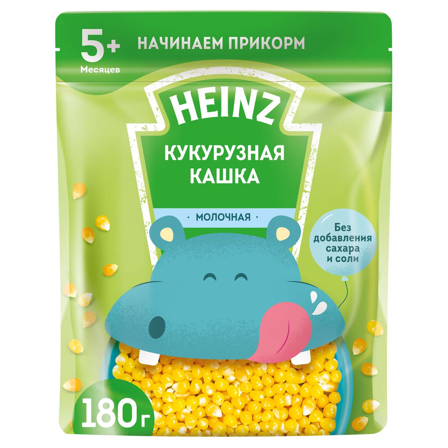 Каша молочная Heinz кукуруза 180г с 5месяцев - фото 1
