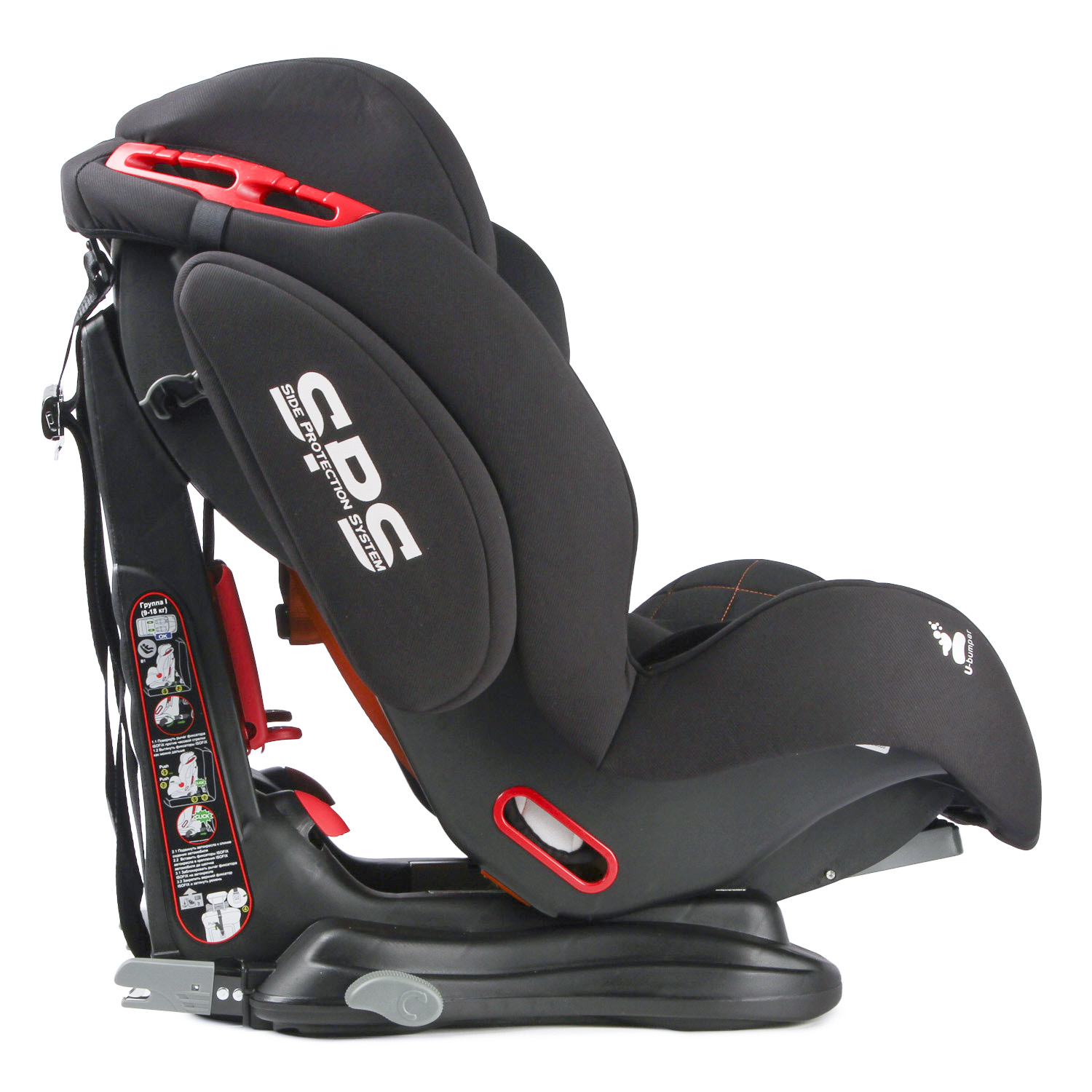 Автокресло Olsson Voyager Fix Black Sport Isofix 1/2/3 (9-36 кг) - фото 14