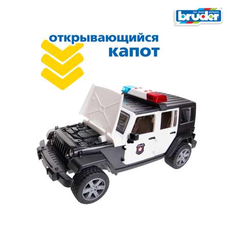 Полицейская машина Bruder Jeep с фигуркой 1:16