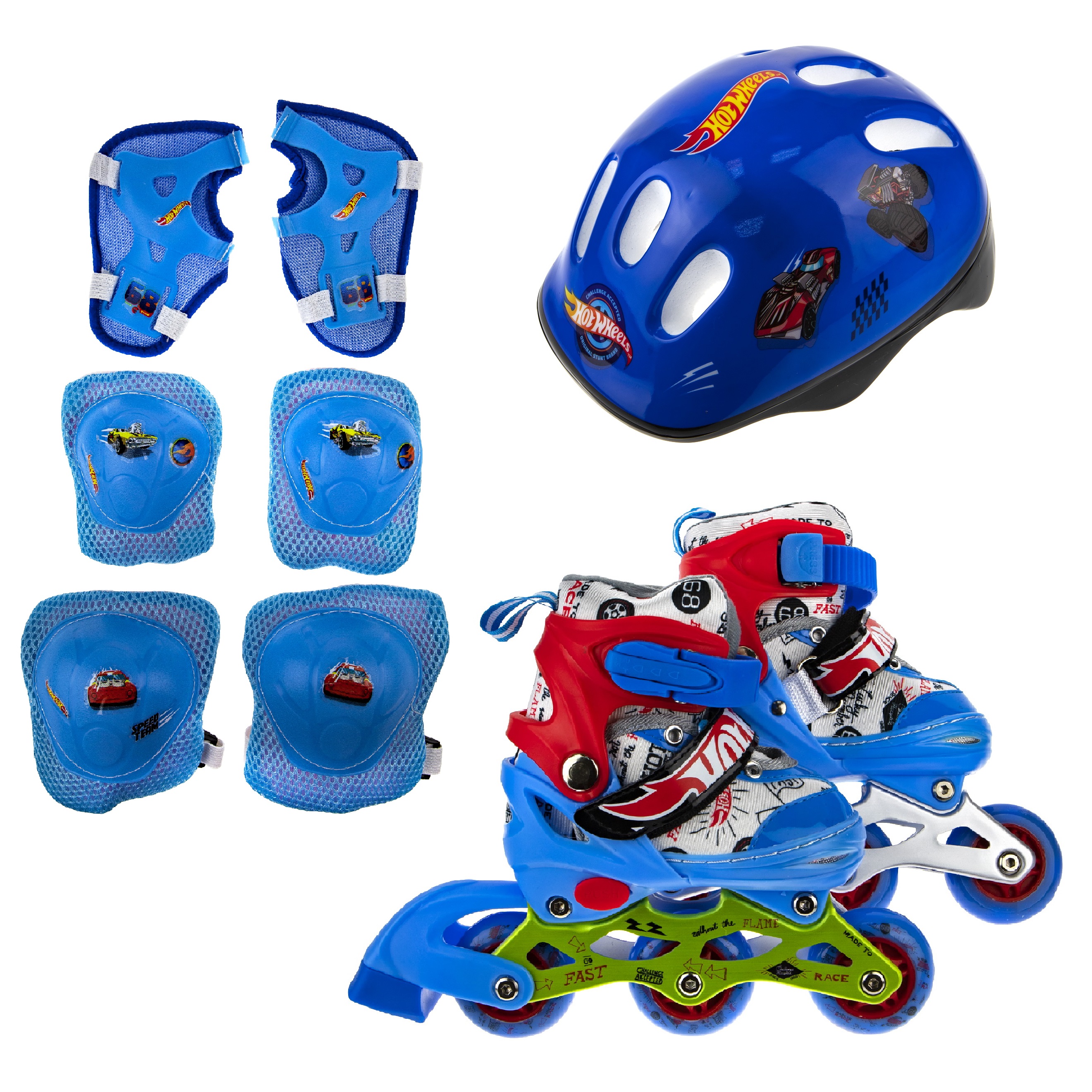 Роликовые коньки Hot Wheels M 34-37 - фото 8