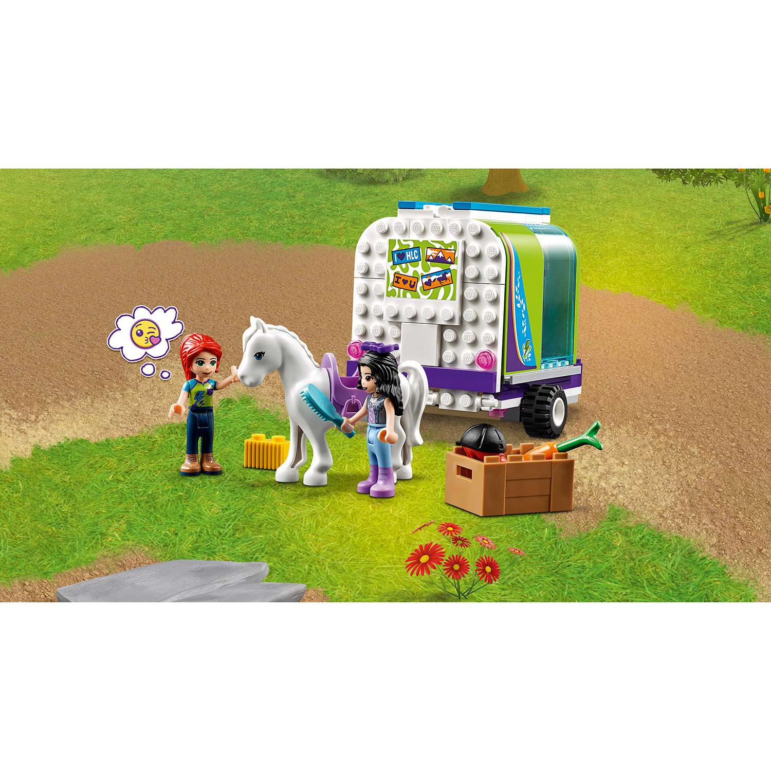 Конструктор LEGO Friends Трейлер для лошадки Мии блочный - фото 10