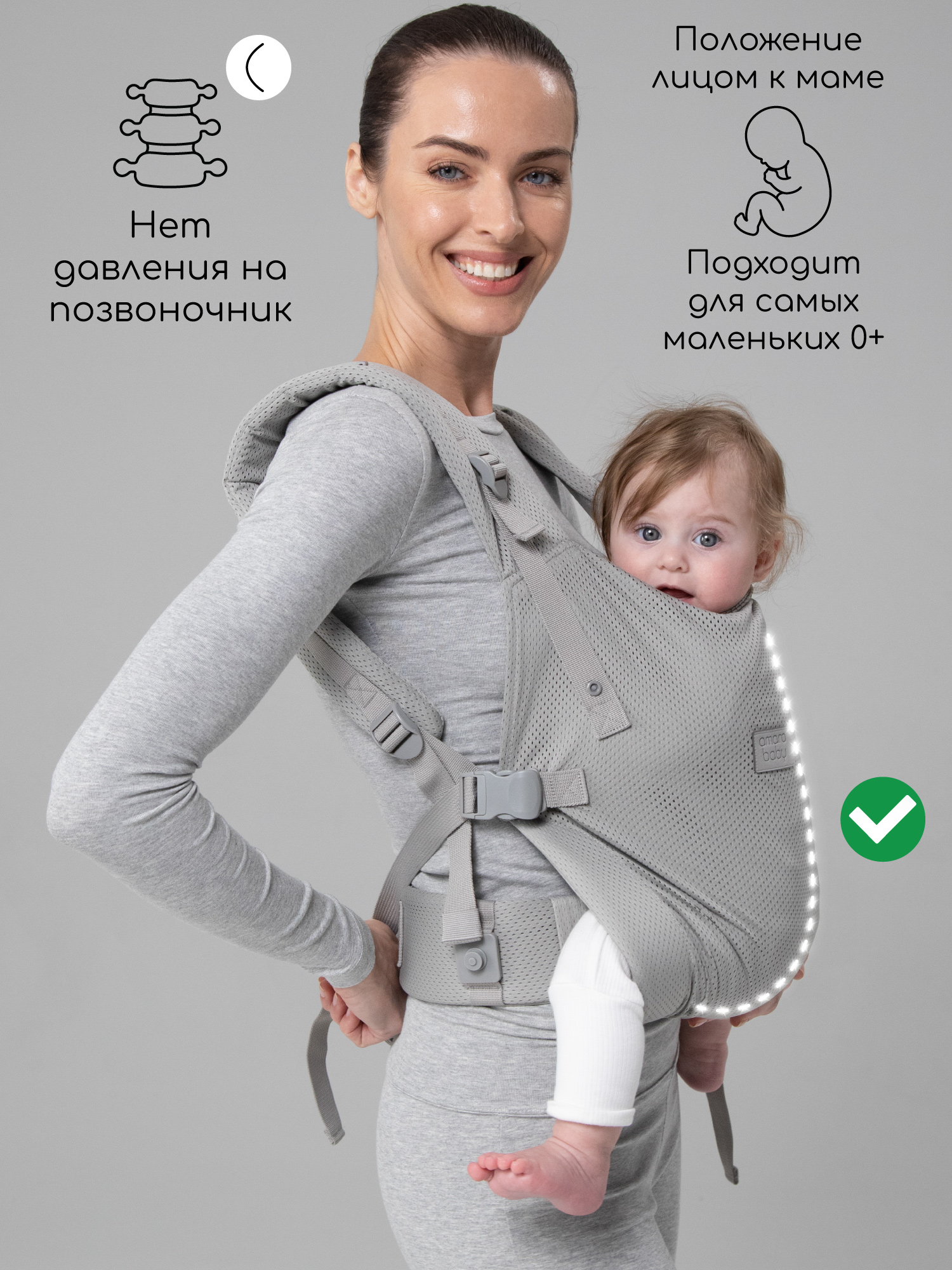 Эргорюкзак Amarobaby Hugger - фото 2
