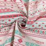 Ткань лен TBY с орнаментом 1.5 х 3 м, цвет бежевый