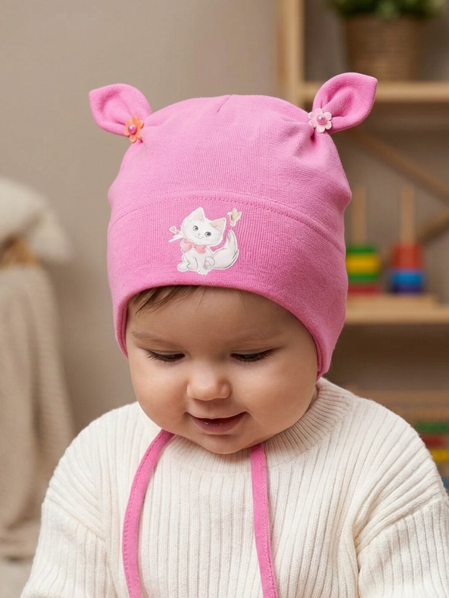 Чепчик SELFIE WORK 220395/ярко-розовый - фото 1