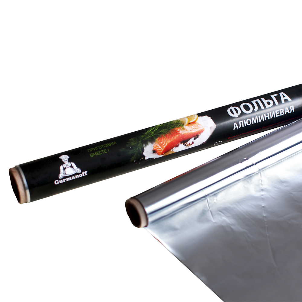 Фольга для запекания Gurmanoff 44 см х 10 м 14 мкм - фото 1