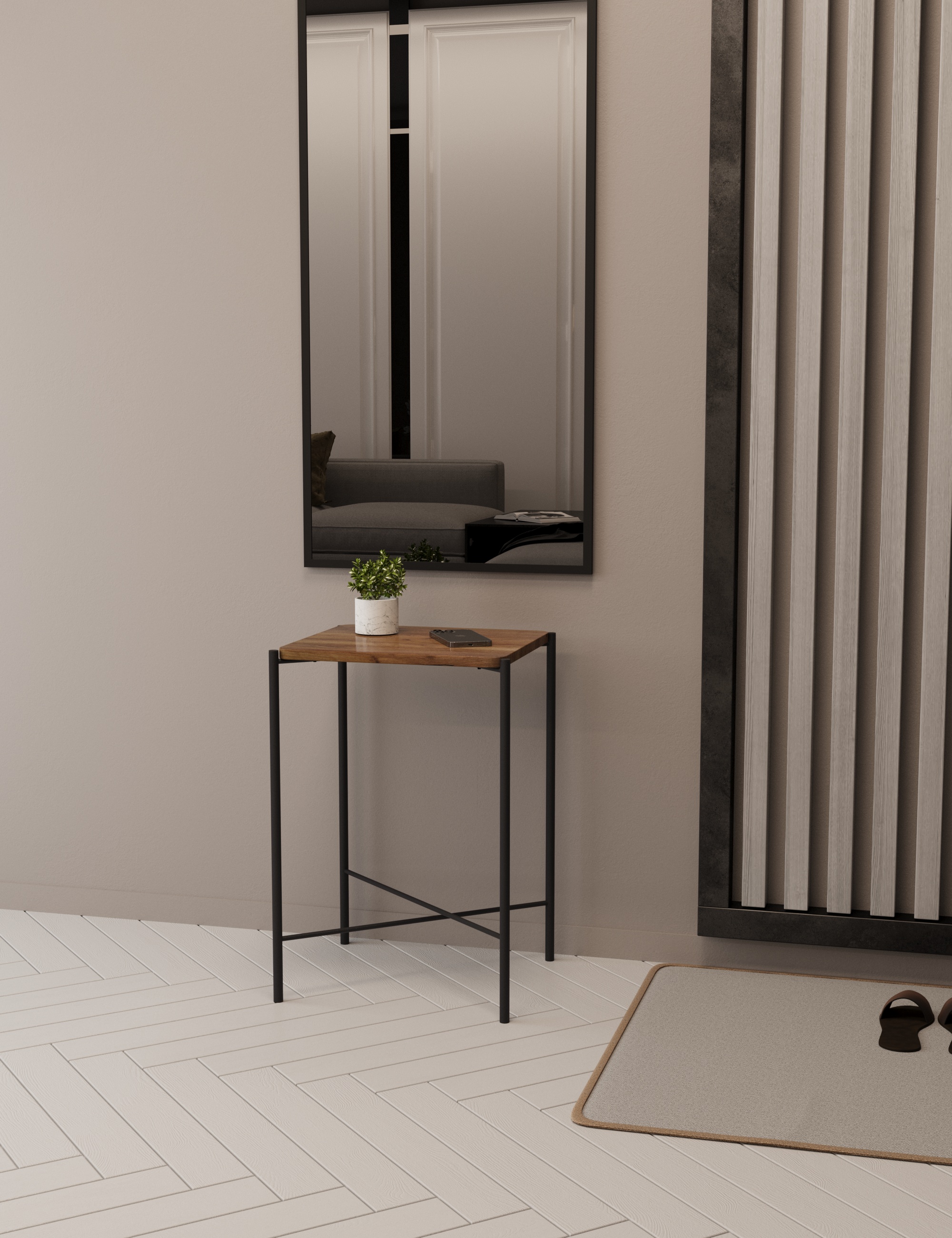 Стол журнальный SLINE Лори Вяз браун - фото 5