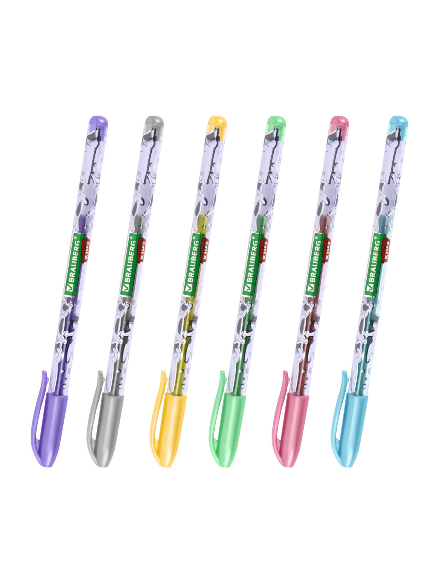Ручка гелевая Brauberg 6 шт. - фото 10