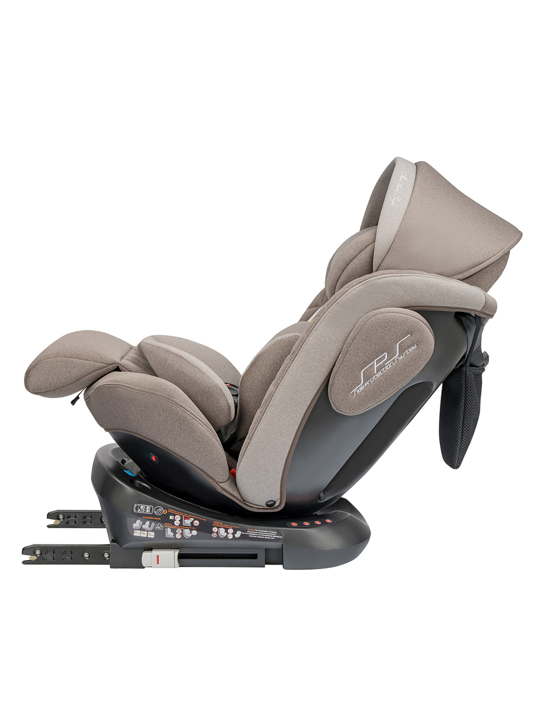 Автокресло Indigo SMART+ бежевый-коричневый Isofix 0+/1/2/3 (0-36 кг) - фото 5