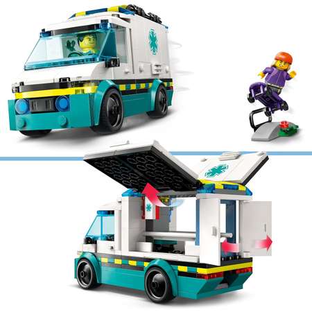 Конструктор LEGO City Машина скорой помощи блочный