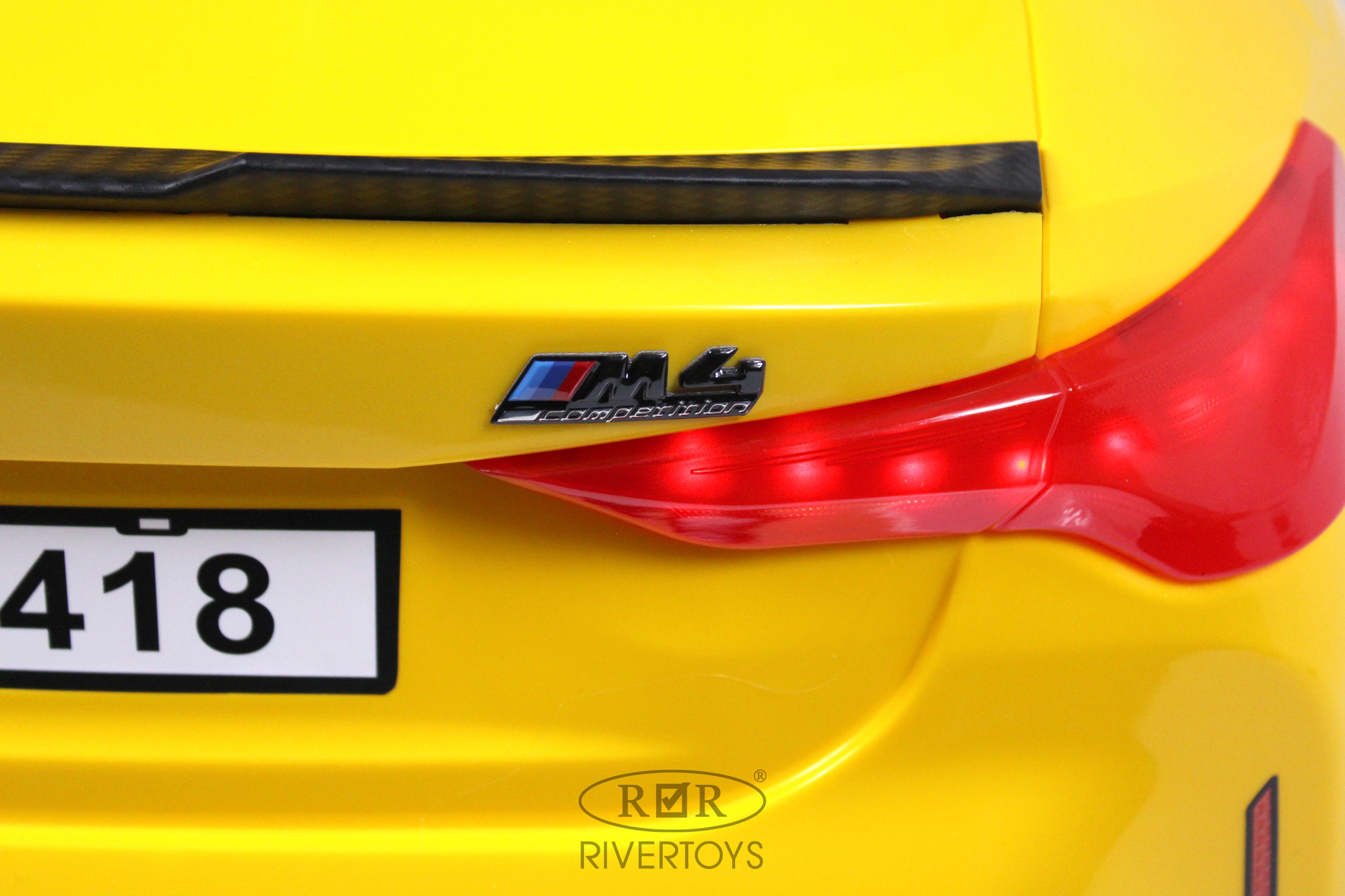 Электромобиль RIVERTOYS BMW A004AA-BMW-YELLOW С пультом ДУ - фото 15
