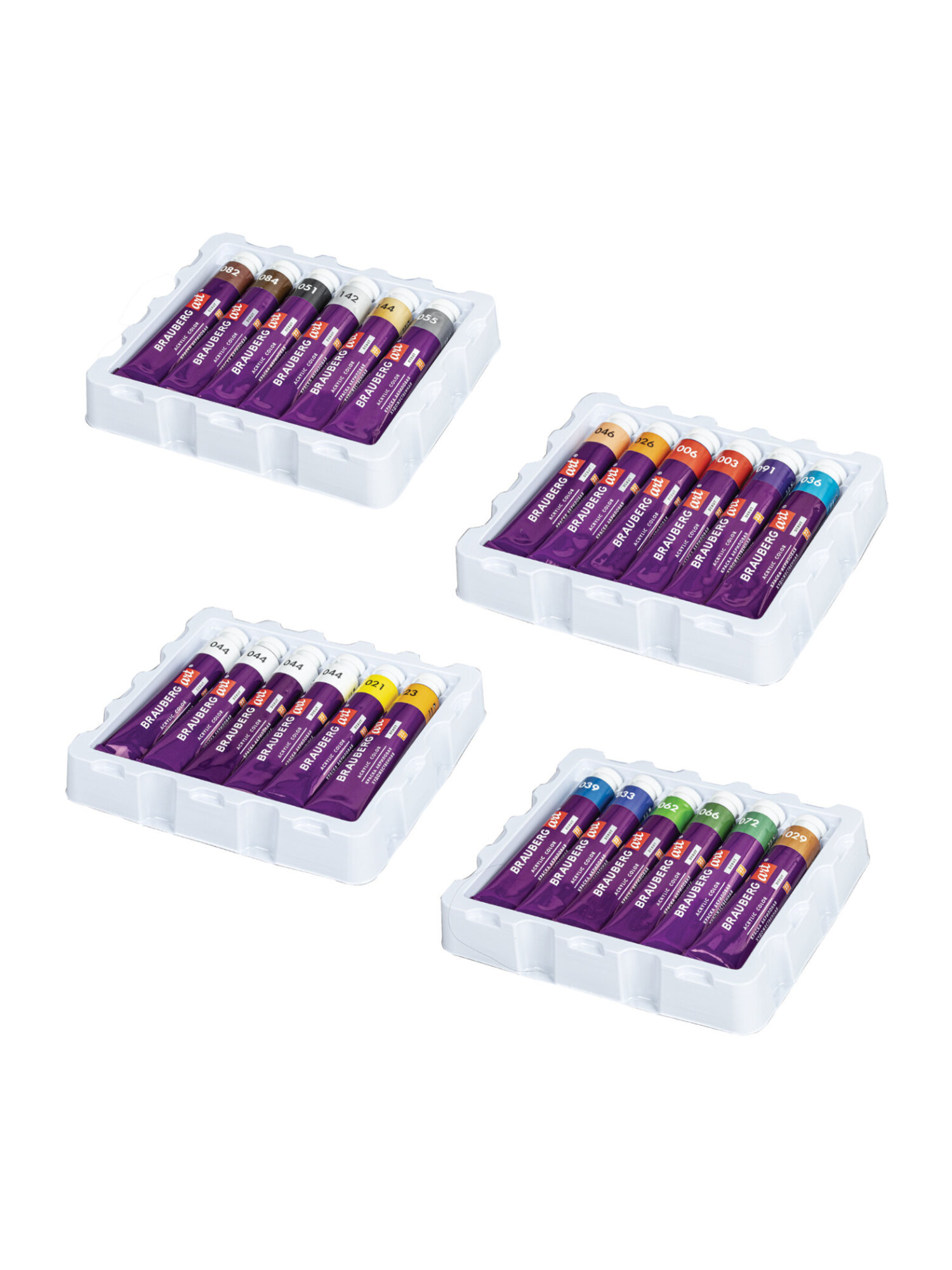 Краски акриловые Brauberg 24 цв. - фото 11