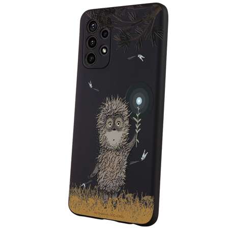 Силиконовый чехол Mcover для смартфона Samsung A32 Союзмультфильм Ежик в тумане и фонарик
