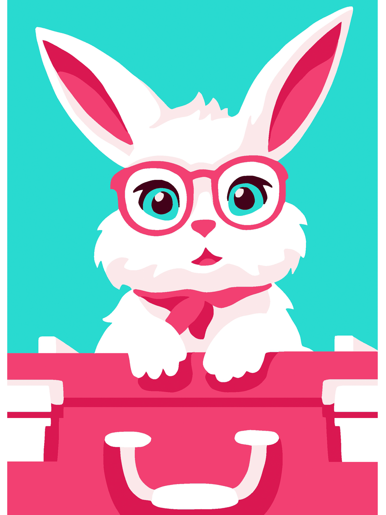 Картина по номерам Hobby Paint Стильный зайчонок в ассортименте - фото 2