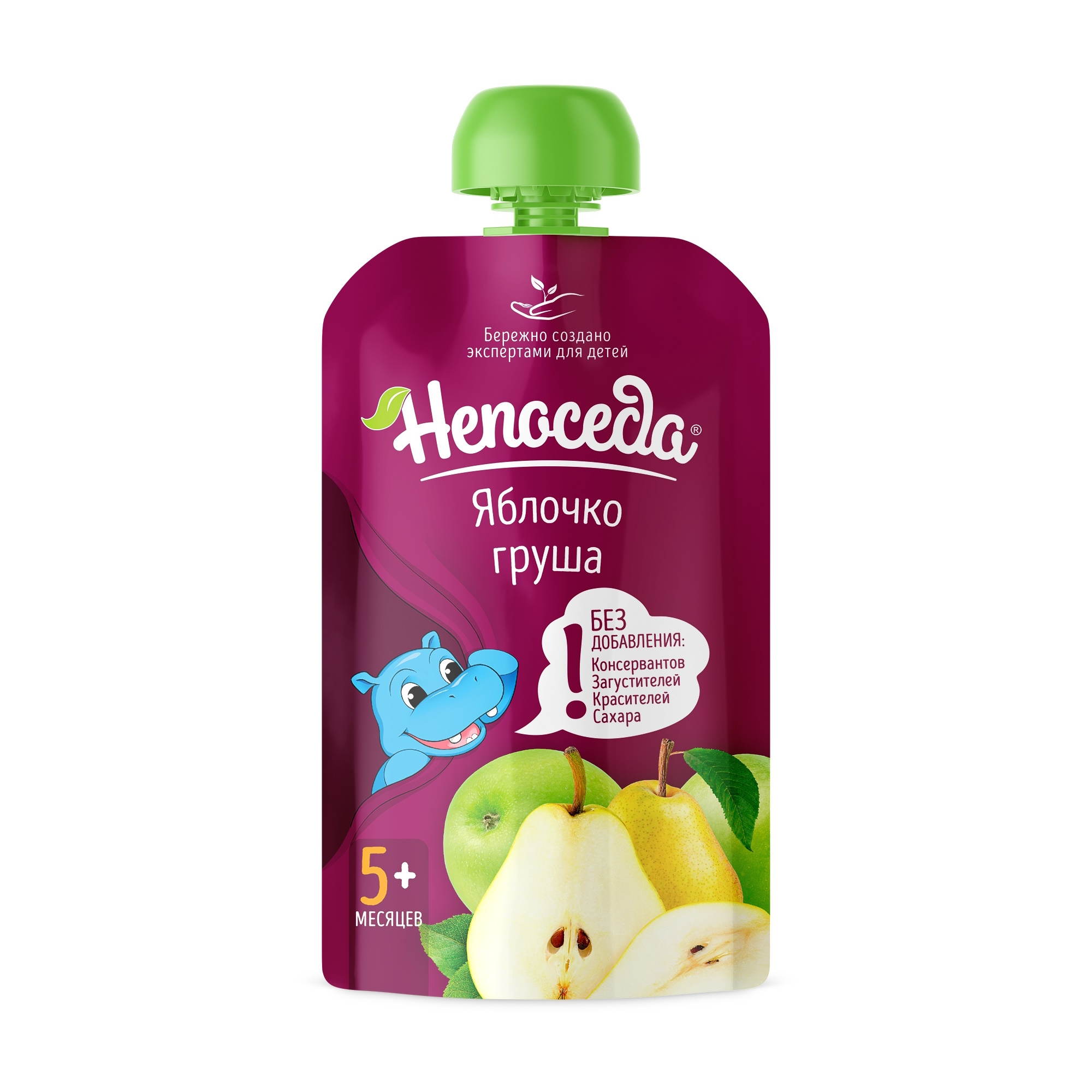 Пюре Непоседа Яблоко-Груша с 5 мес 210 г - фото 2