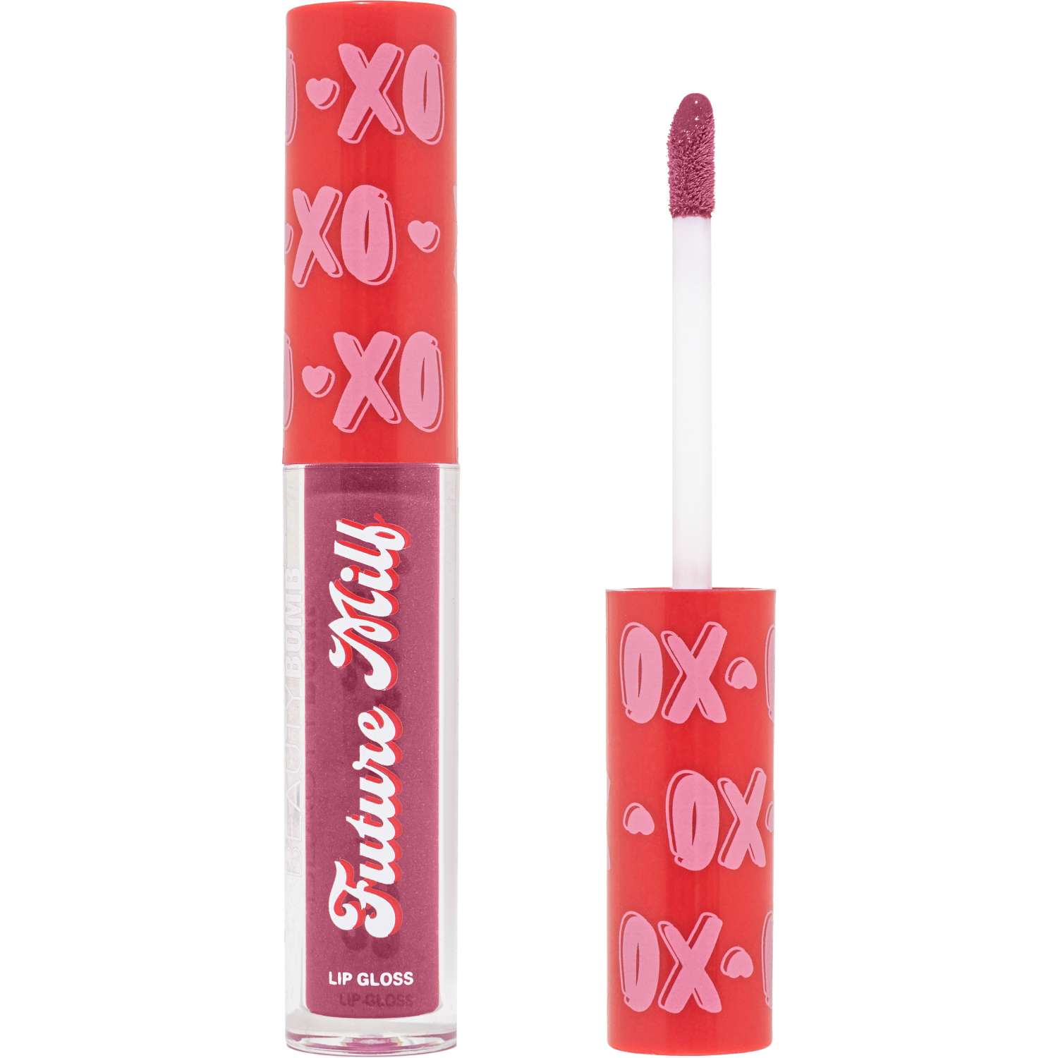 Блеск для губ Beauty Bomb тон 01 фиолетовый с блестками - фото 1